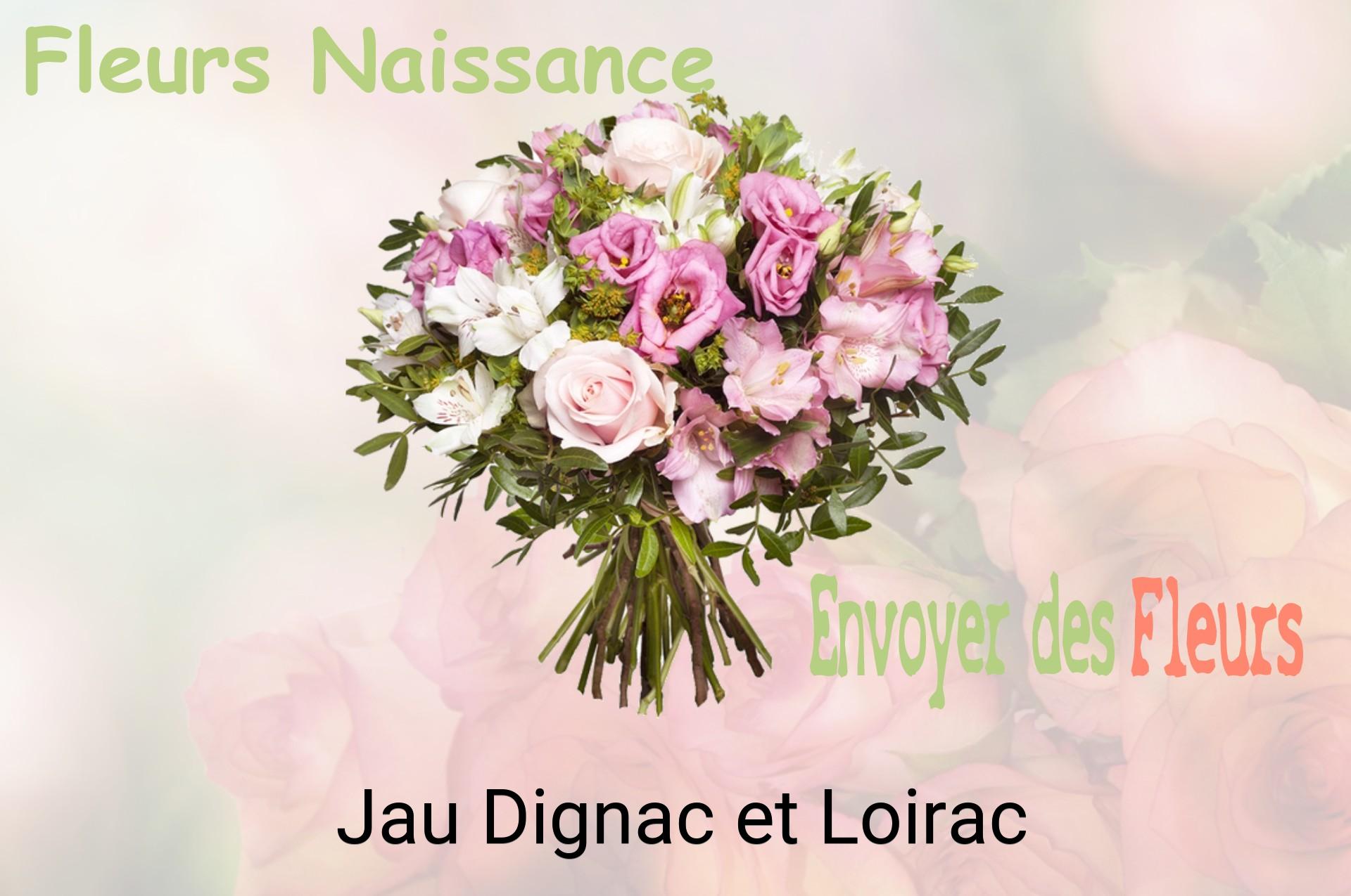 Bouquet de fleurs de naissance livré à Jau-Dignac-et-Loirac