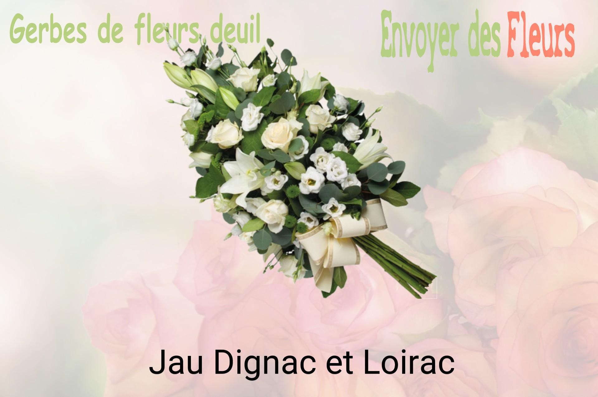 Gerbe de fleurs de deuil livrée à Jau-Dignac-et-Loirac
